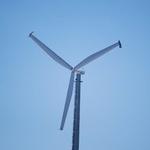 近距离风力涡轮机在荷兰，密歇根州